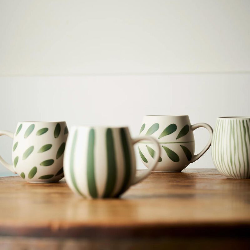 Robert Gordon Hug Me Mug Set Of 4 - Olive Brush image number 3